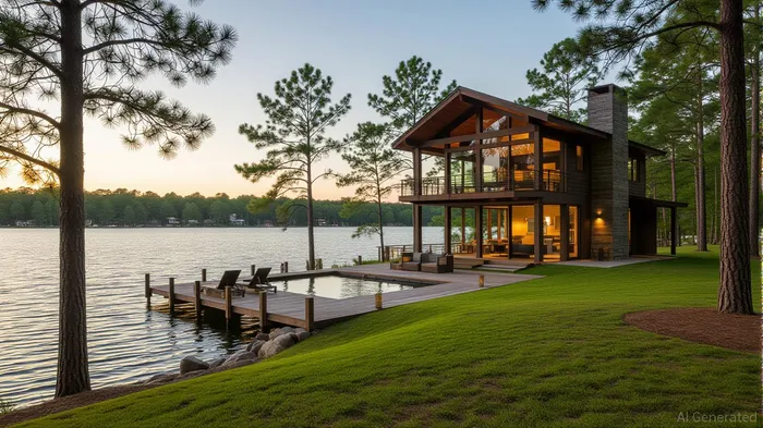 ella langley lake front home