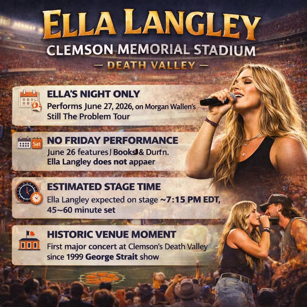 Ella Langley & Morgan Wallen Clemson Concert