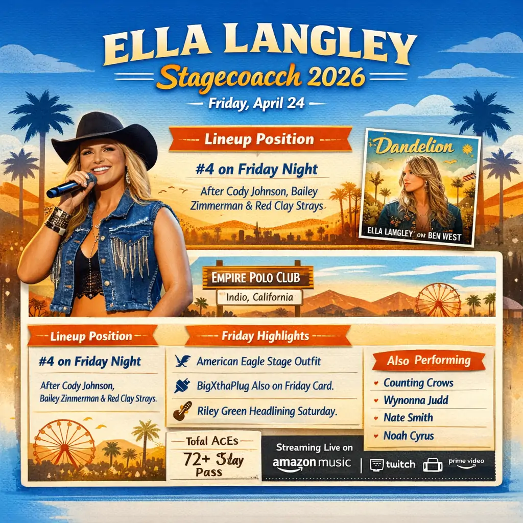 Ella Langley at Stagecoach Music Festival 2026
