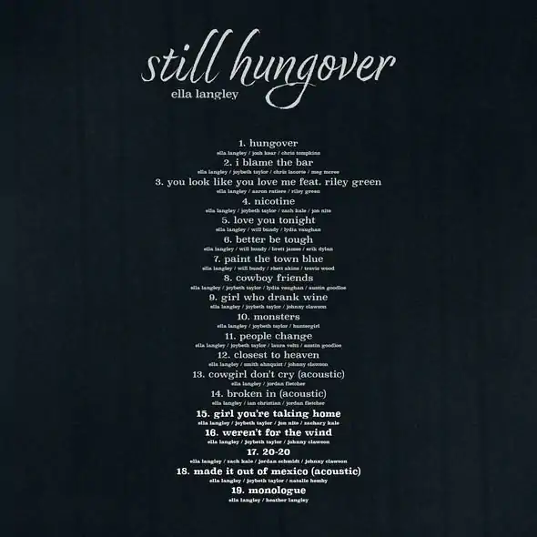 still hungover setlist